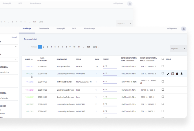 Ułatwienia identyfkacji operacji